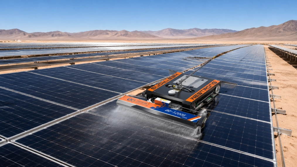 50 MW Fresnel CSP — Water-Tank Robot Variant