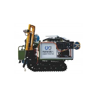 Tracked Crawler Solar Panel Cleaning Robot