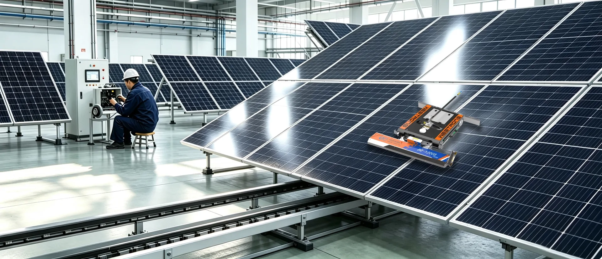 OEM Manufacturing — White Label Solar Panel Cleaning Robots
