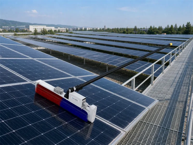 solar panel cleaning brush