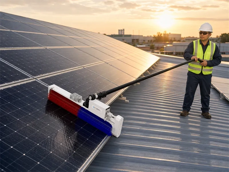 solar panel cleaning brush