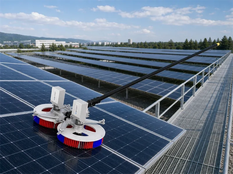solar panel cleaning brush