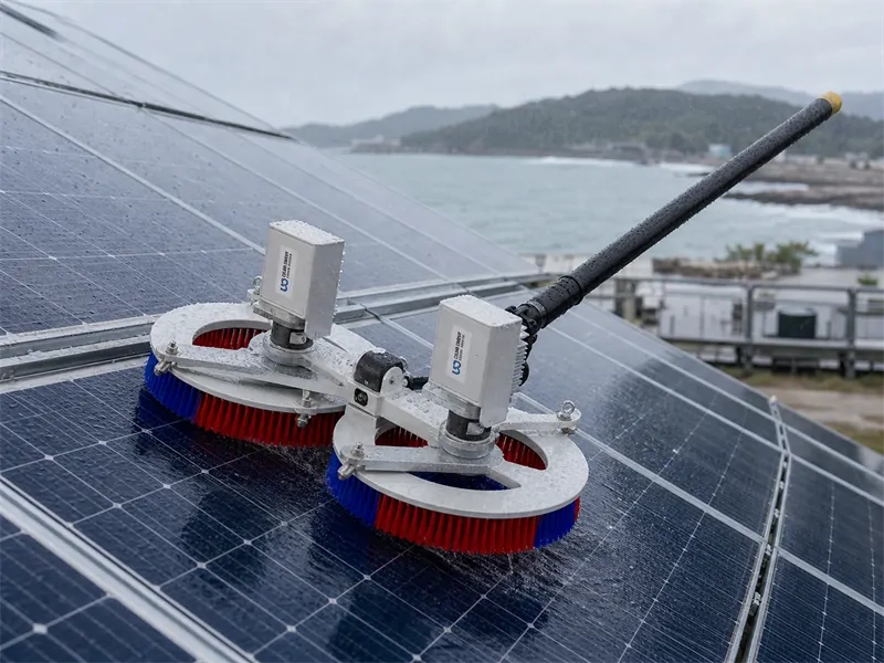solar panel cleaning brush