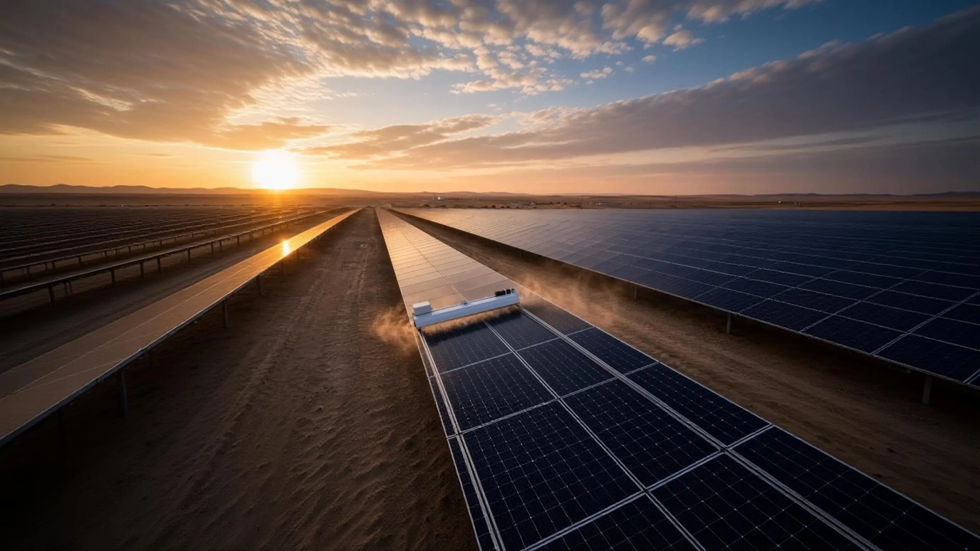 Cleaning Planning for a 100 MW-Class Agrivoltaic Site