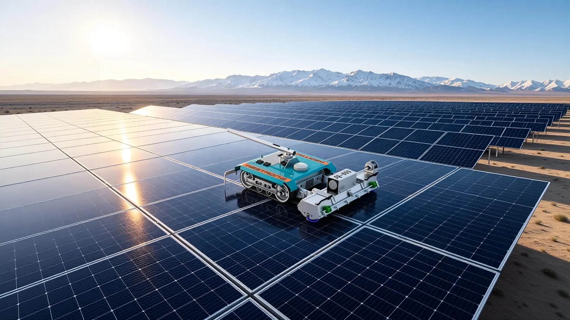 Compact and agile design makes it ideal for small or complex distributed solar installations.
Supports flexible dry and wet cleaning for efficient, panel-friendly maintenance.