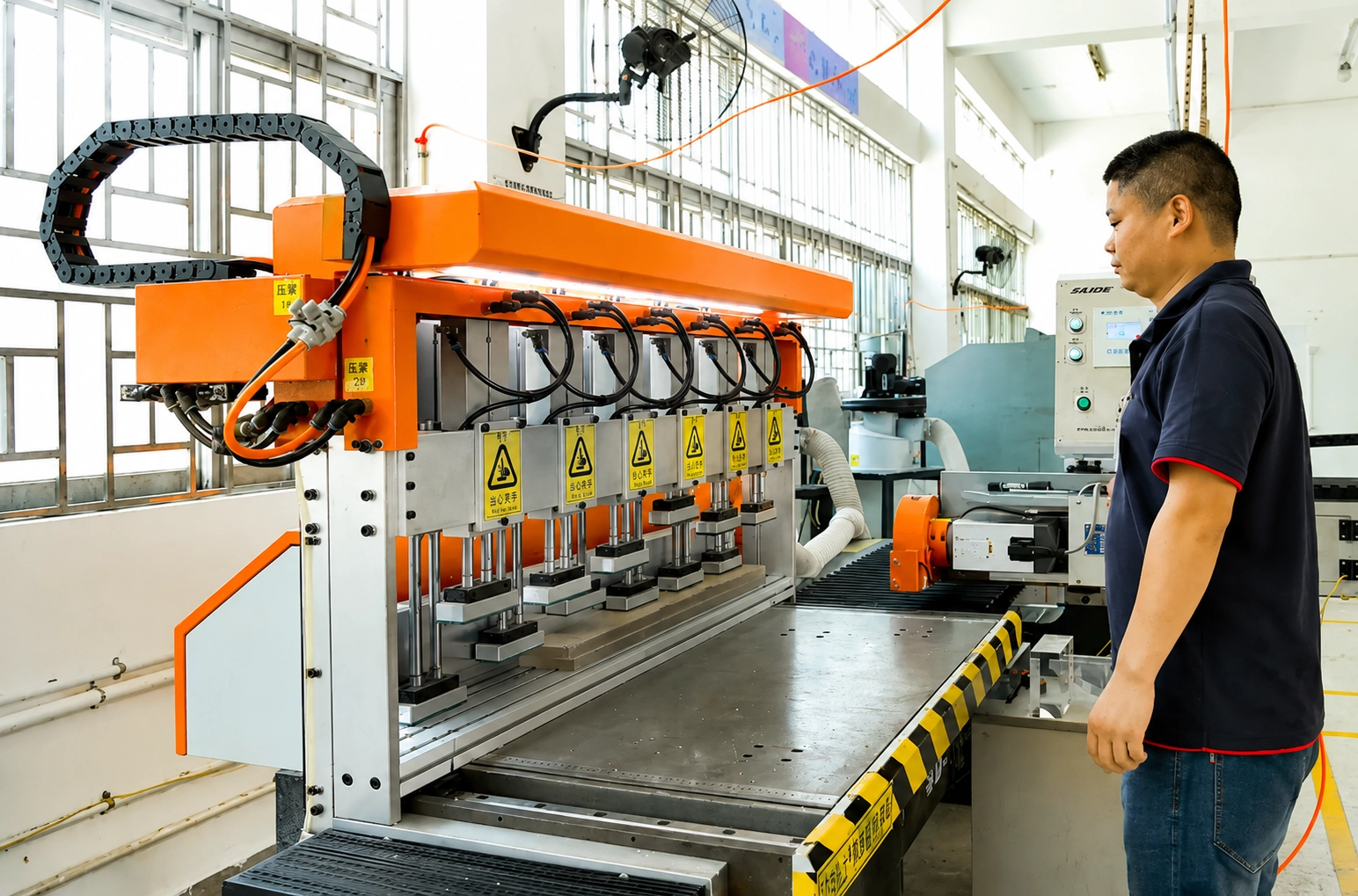 Acrylic cosmetic display stand manufacturer factory production line
