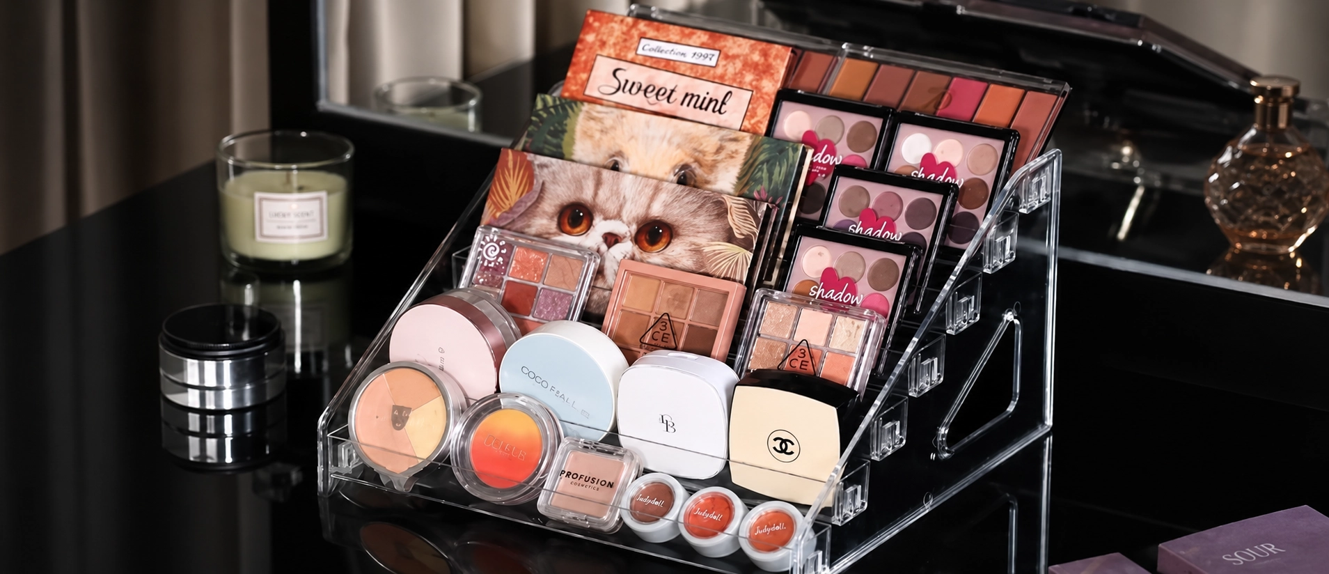 Korean Skincare Display Stand