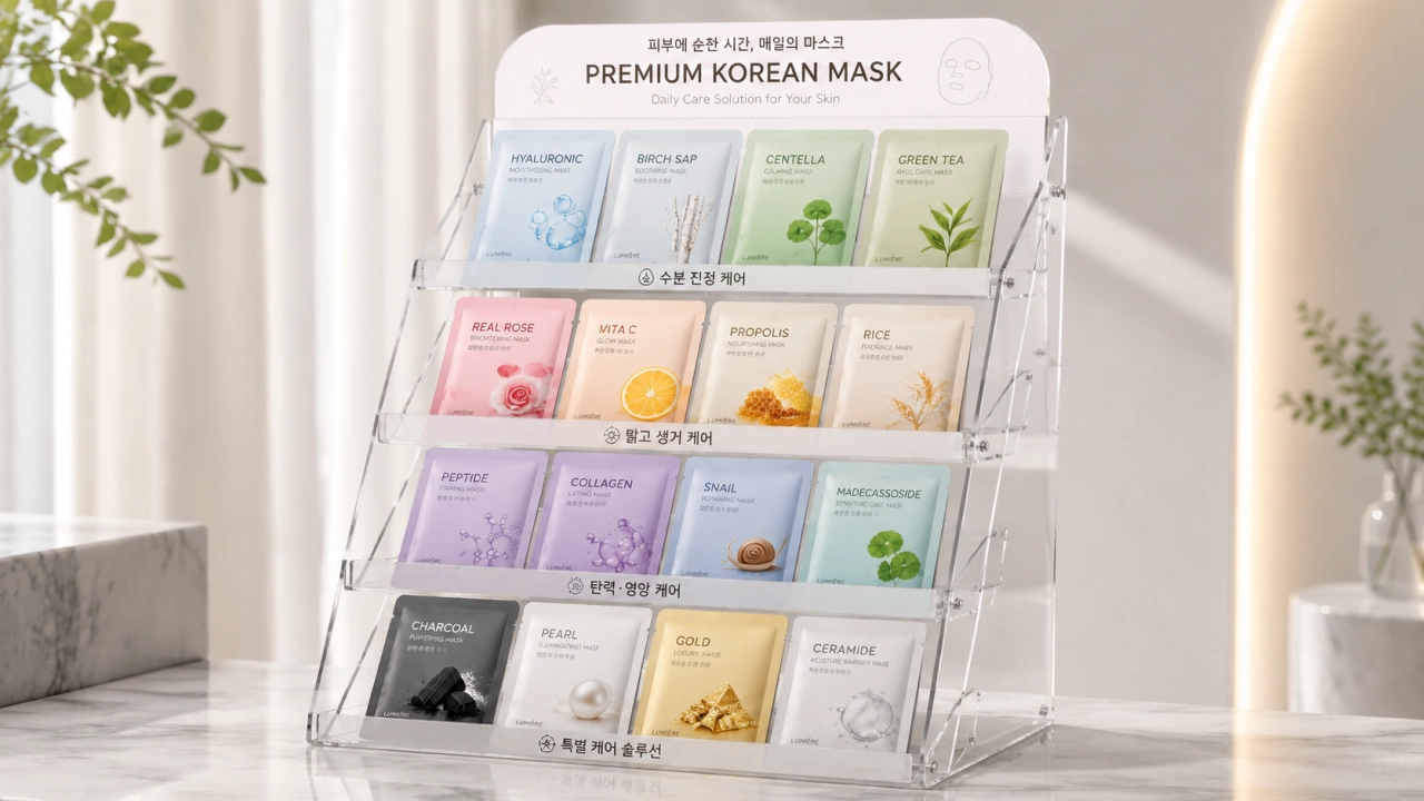 Tiered Sheet Mask Display