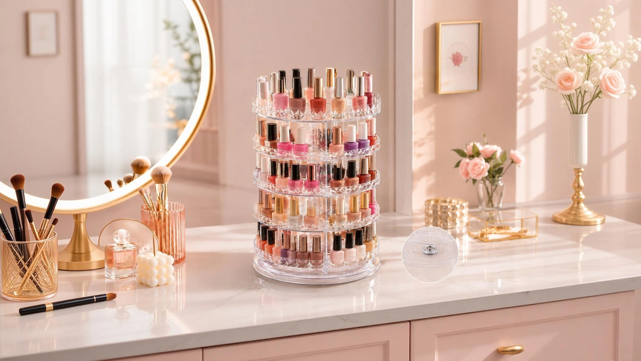 Rotating Nail Polish Tower