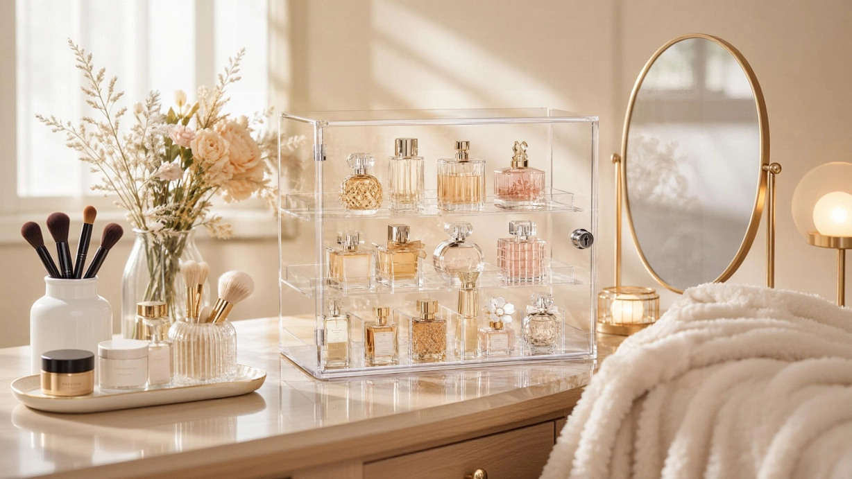 Lockable Perfume Display Case