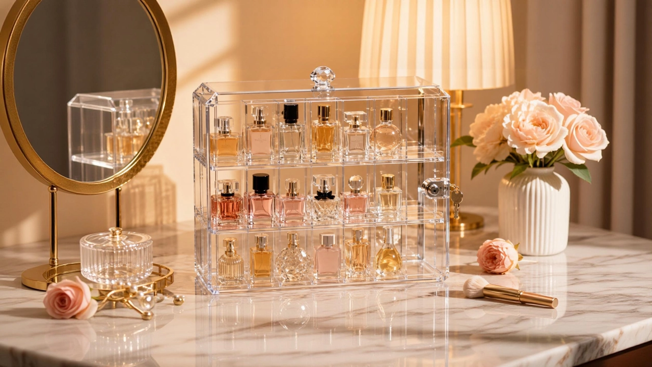 Lockable Perfume Display Case