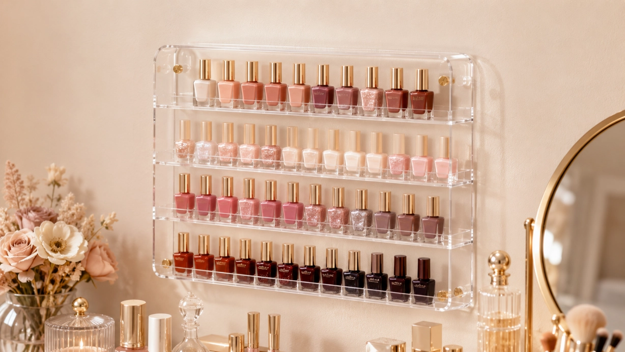 Wall Nail Polish Display