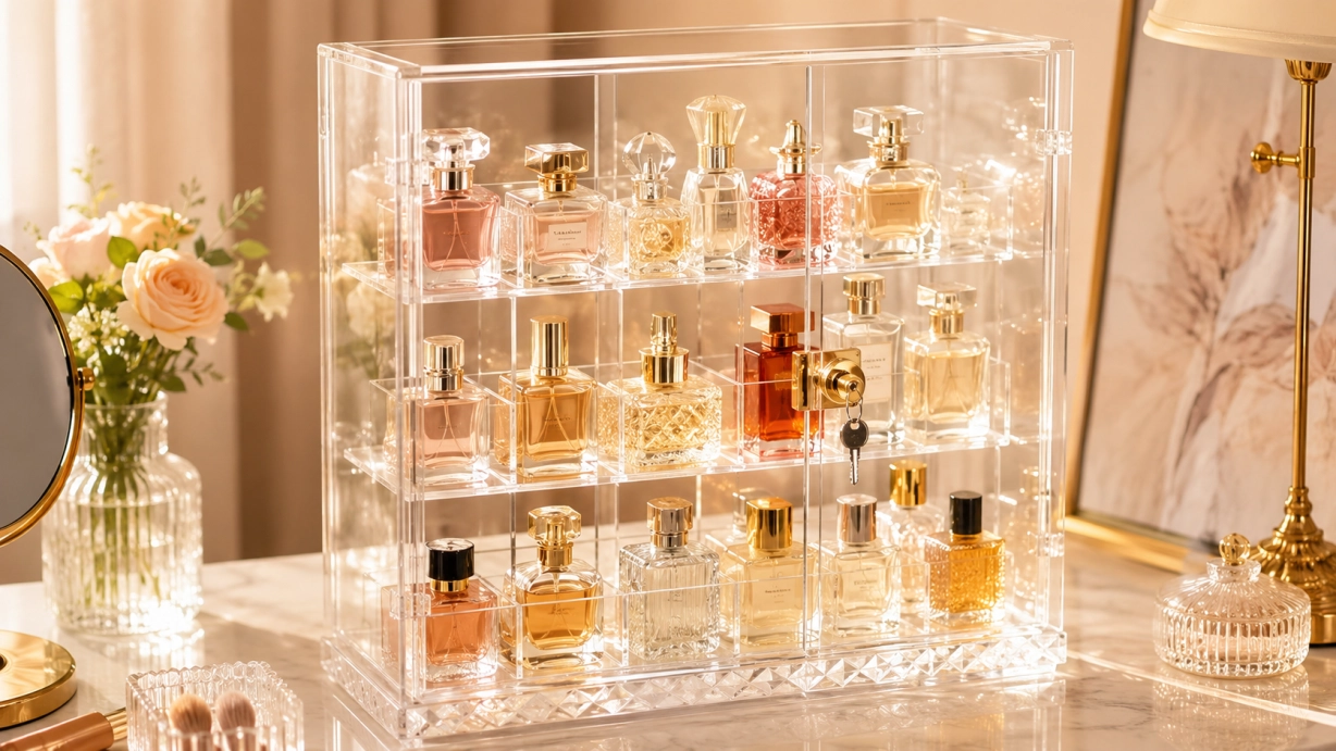 Lockable Perfume Display Case