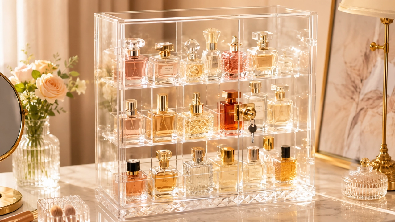Lockable Perfume Display Case
