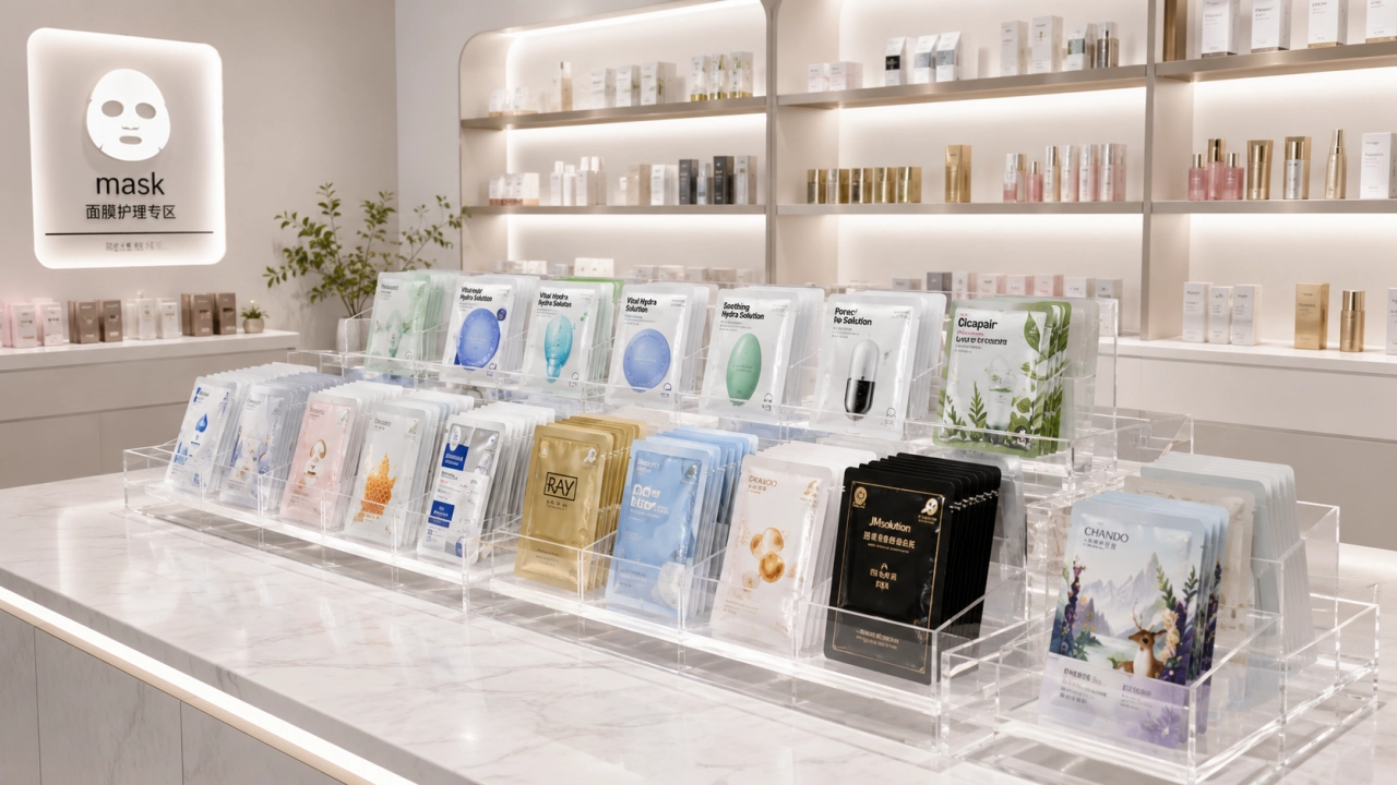 Tiered Sheet Mask Display