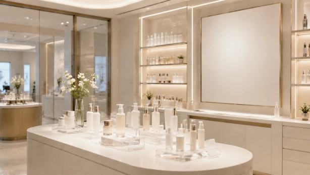 Retail Cosmetic Countertop Display Stand