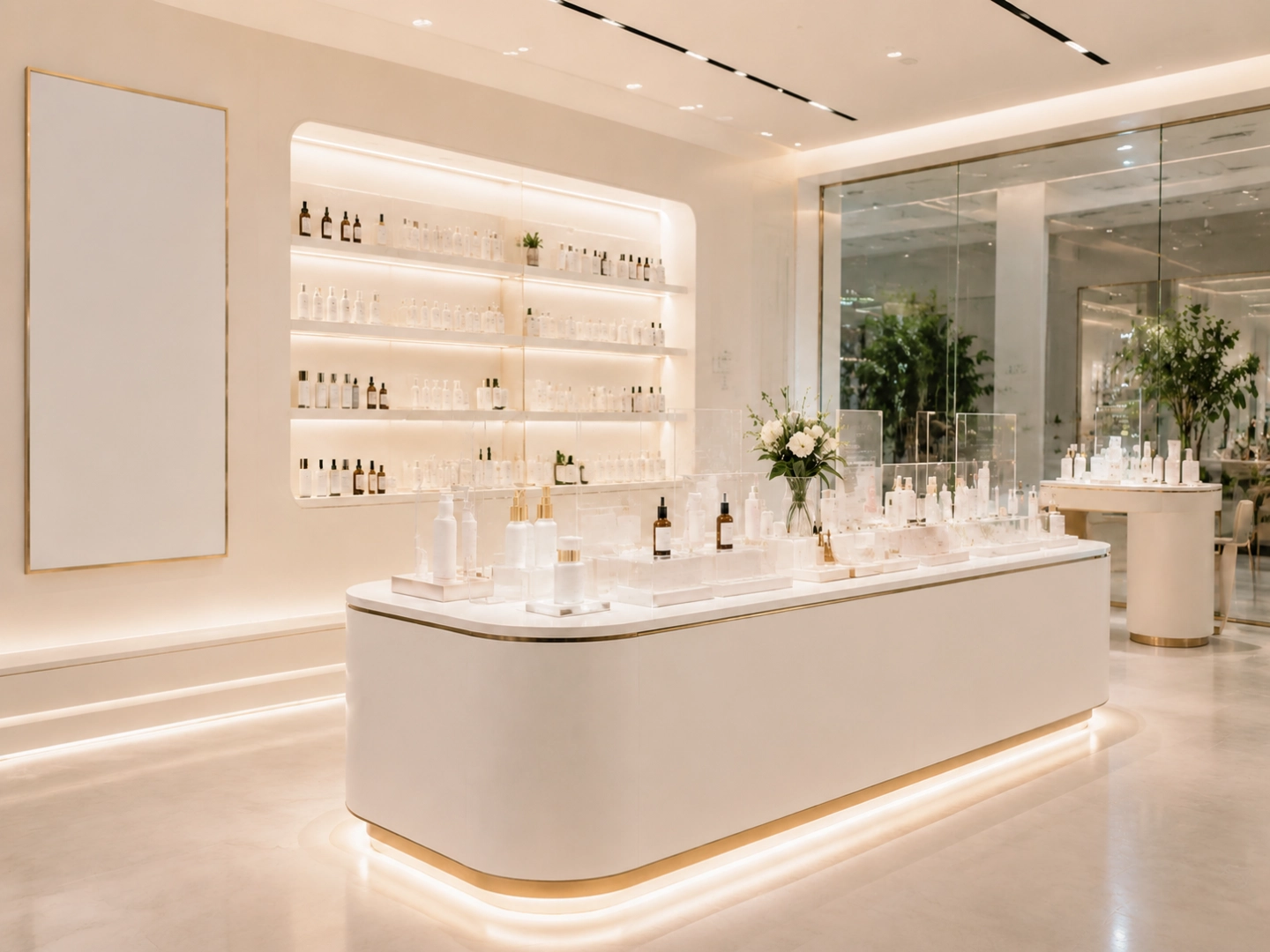 Cosmetic Floor Display