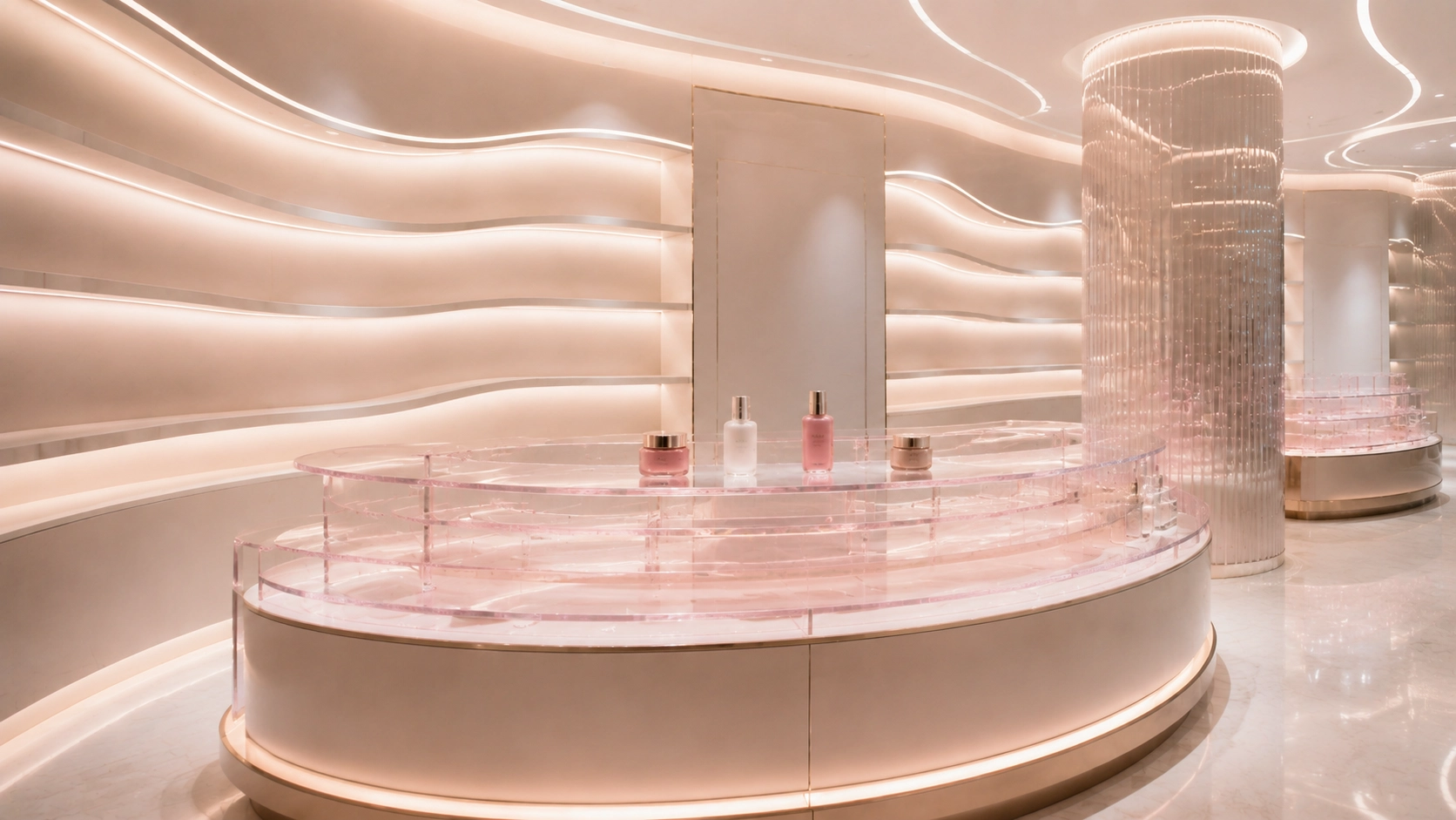 LED Luxury Skincare Display