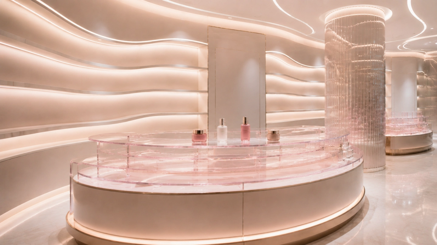 Department Store Cosmetic Counter Display Manufacturer: Engineering for Prestige Retail