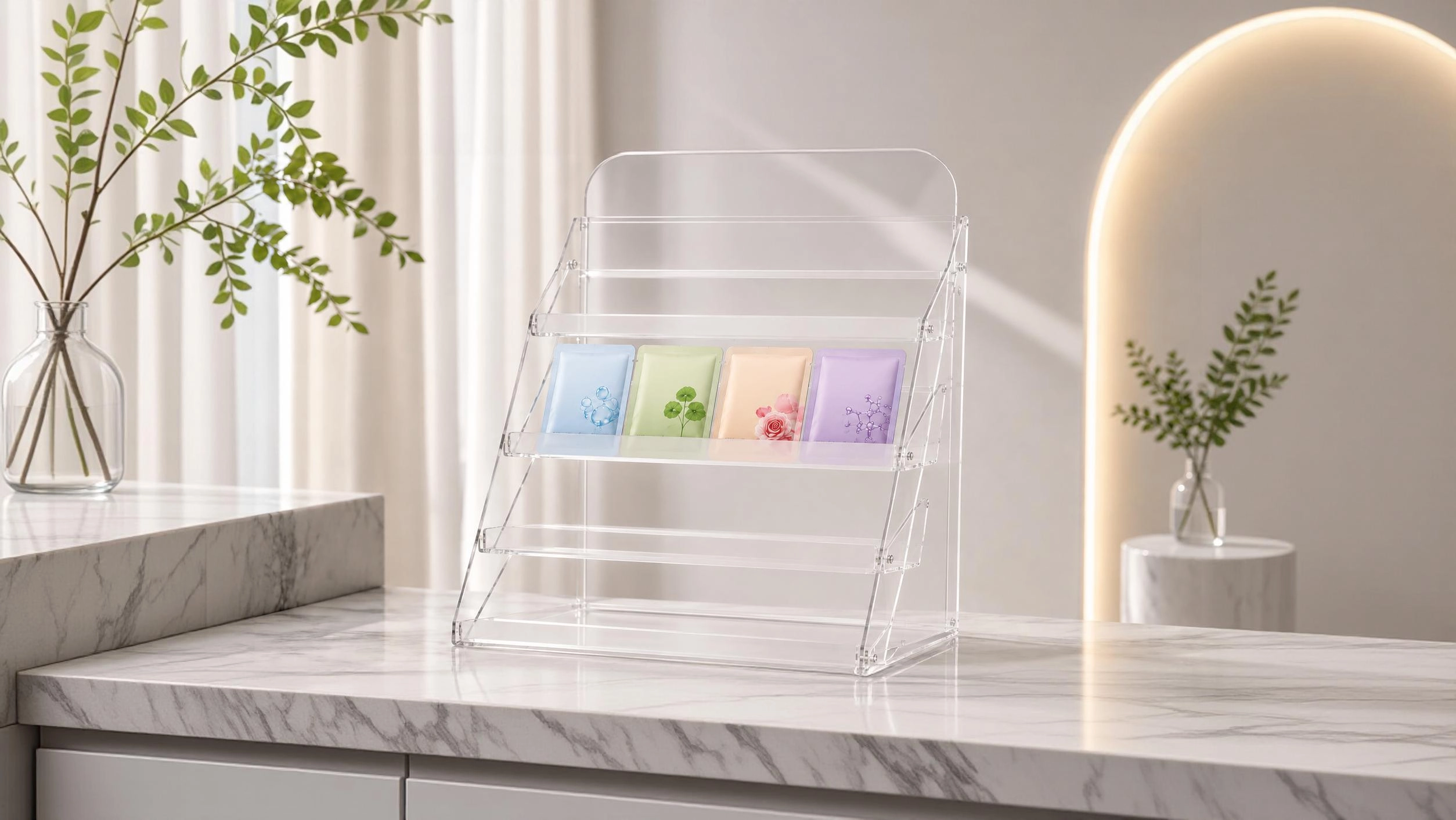 Tiered Sheet Mask Display