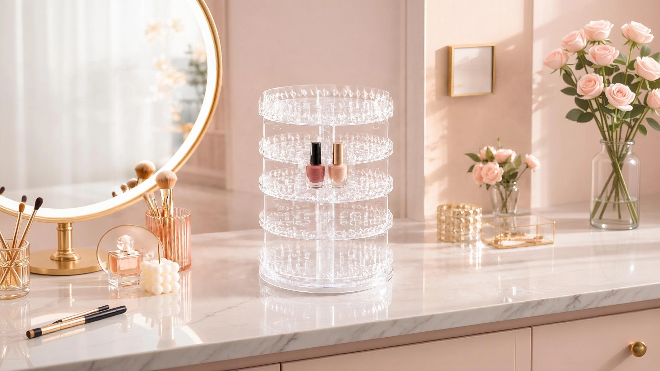 Rotating Nail Polish Tower