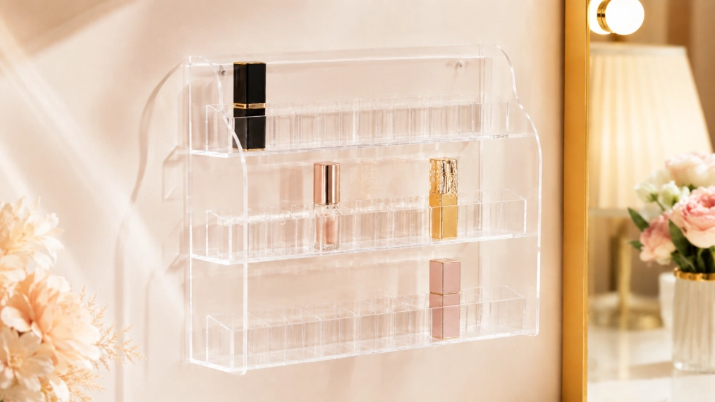 Wall-Mounted Lipstick Display