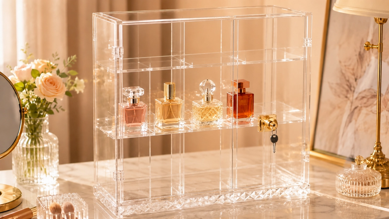 Lockable Perfume Display Case