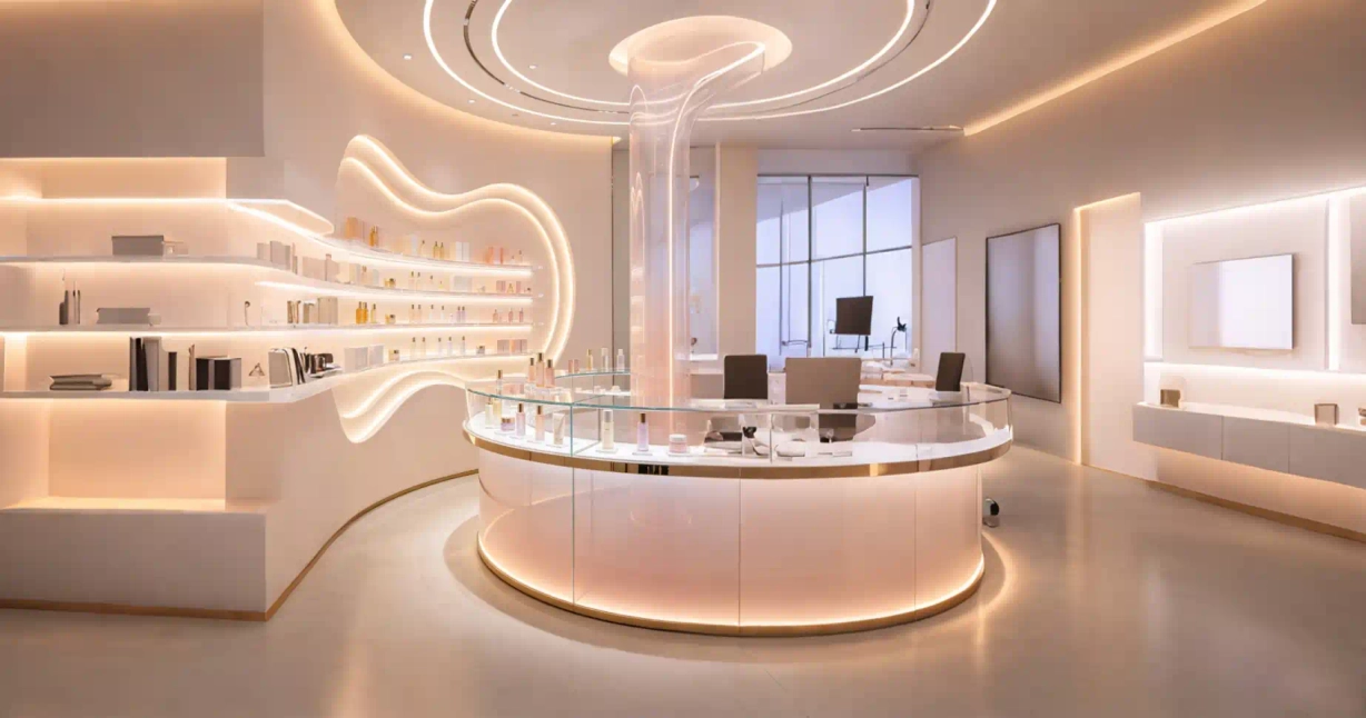 Luxury Skincare LED Display