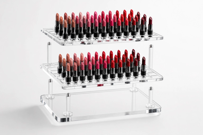 Reduce Lipstick Shade Confusion in Beauty Retail: 3 Tier Acrylic Display Blueprint