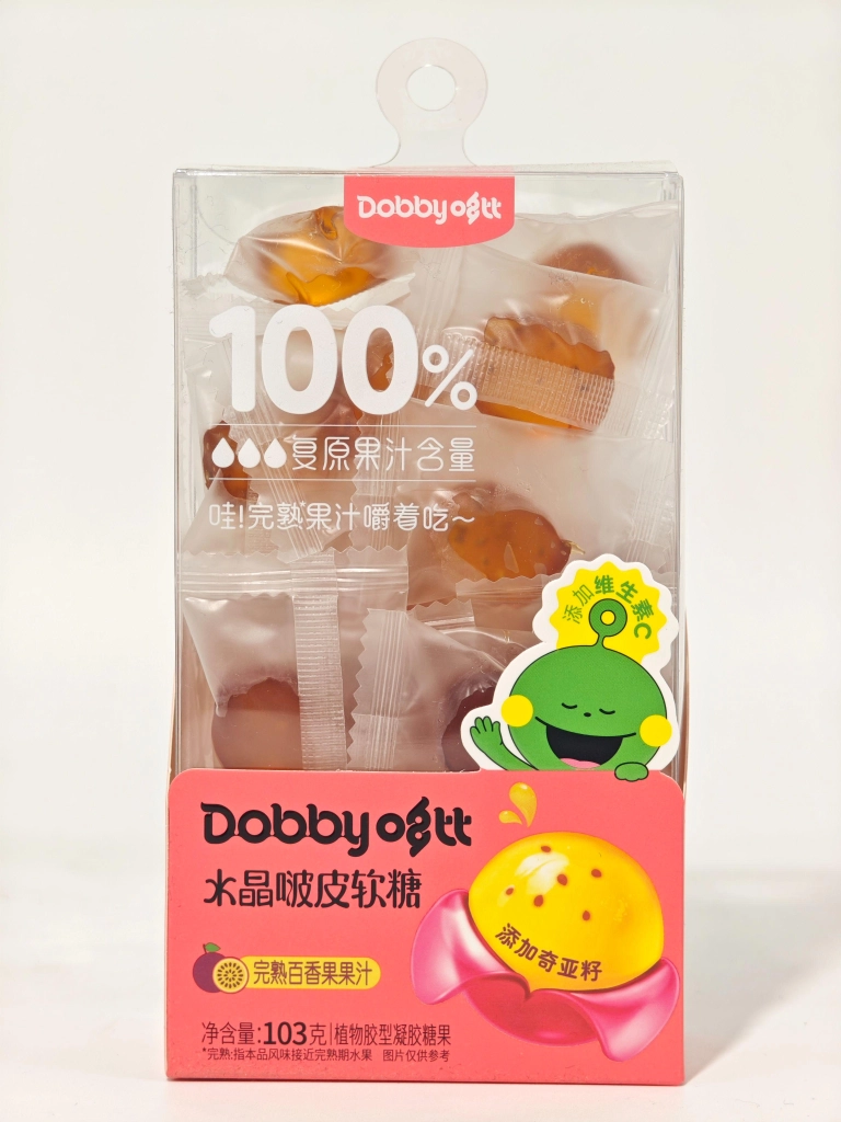 Dobby Crystal Peelable Ripe Passion Fruit Gummy 103g