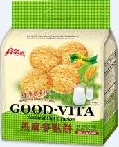【Halal】Black Sesame Natural Oat Cracker
