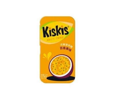 【Halal】Kiskis Sugar-Free Mints (Passion Fruit )