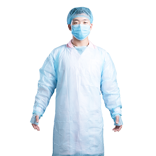 CPE / PE film gown product option for Medical Protection