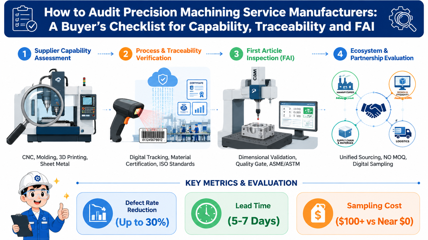 How to Audit Precision Machining Service Manufacturers: A Buyer’s Checklist for Capability, Traceability and FAI