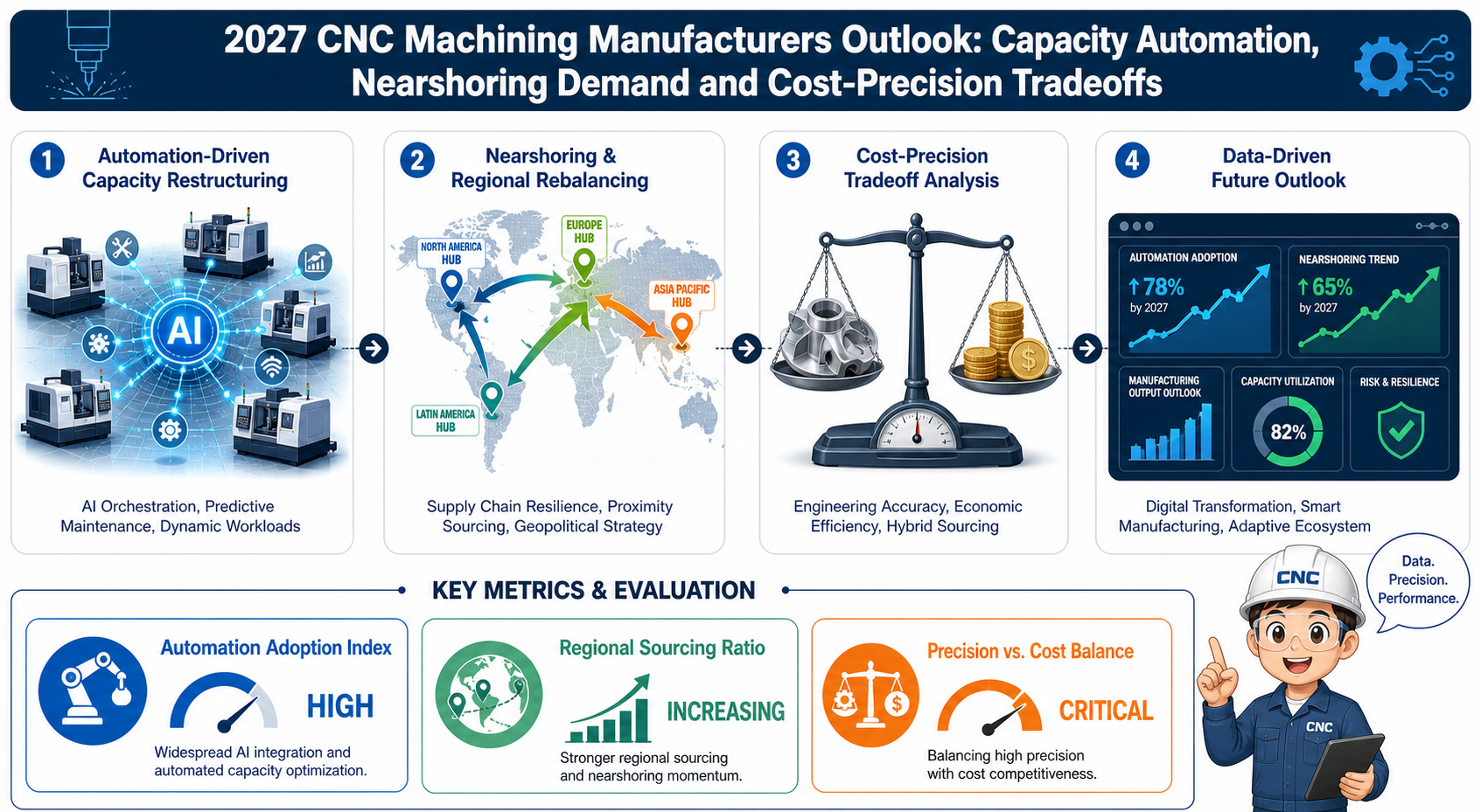 2027 CNC Machining Manufacturers Outlook: Capacity Automation, Nearshoring Demand and Cost-Precision Tradeoffs
