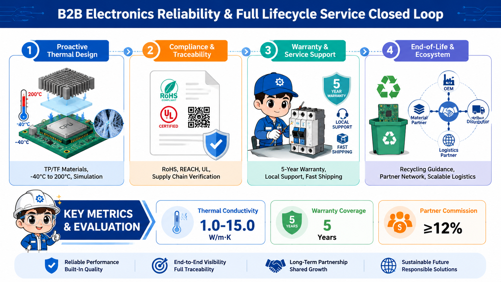Closed-Loop Electronics Reliability and Lifecycle Service Ecosystem for B2B