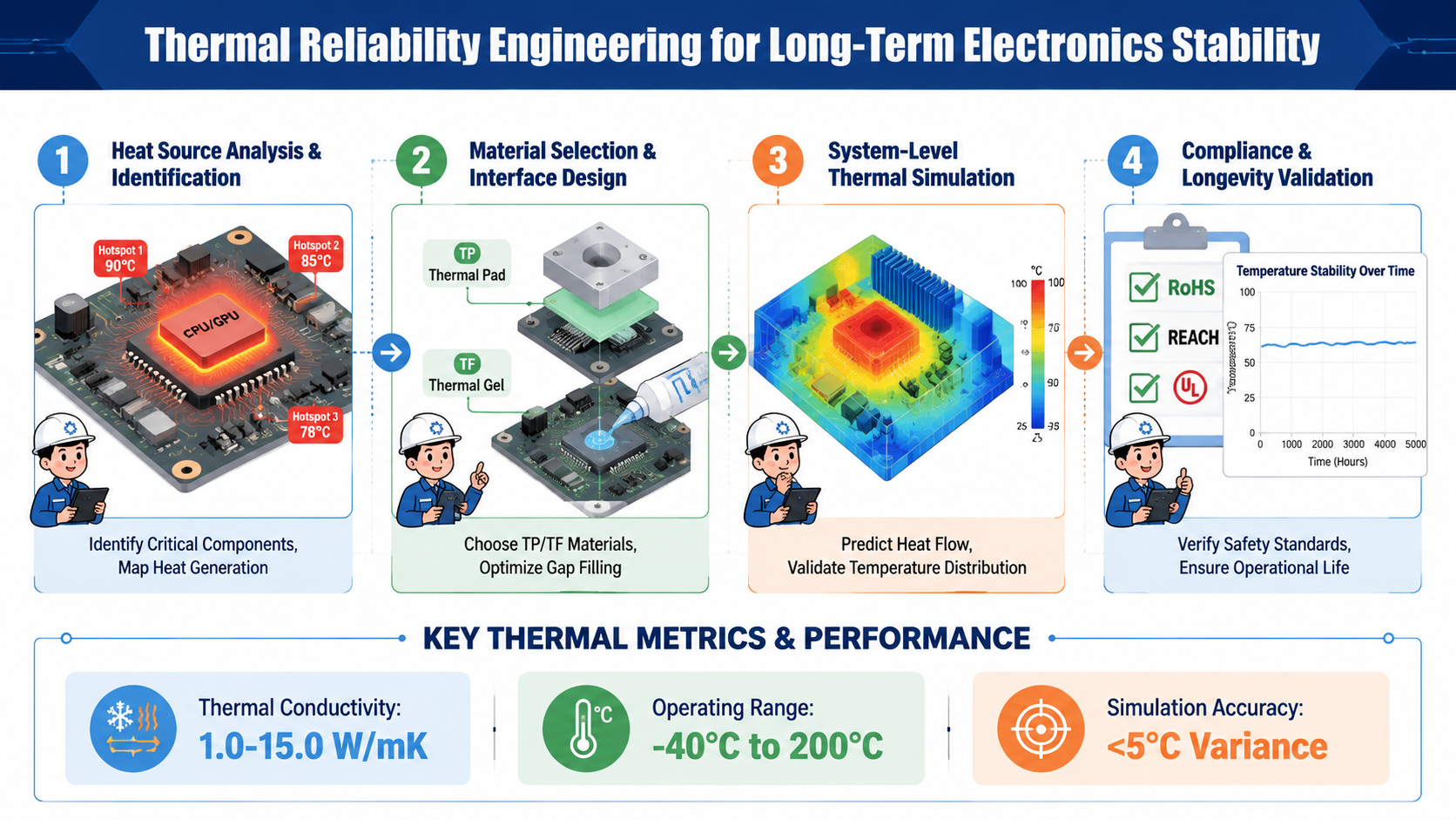 Thermal Reliability Engineering for Long-Term Electronics Stability