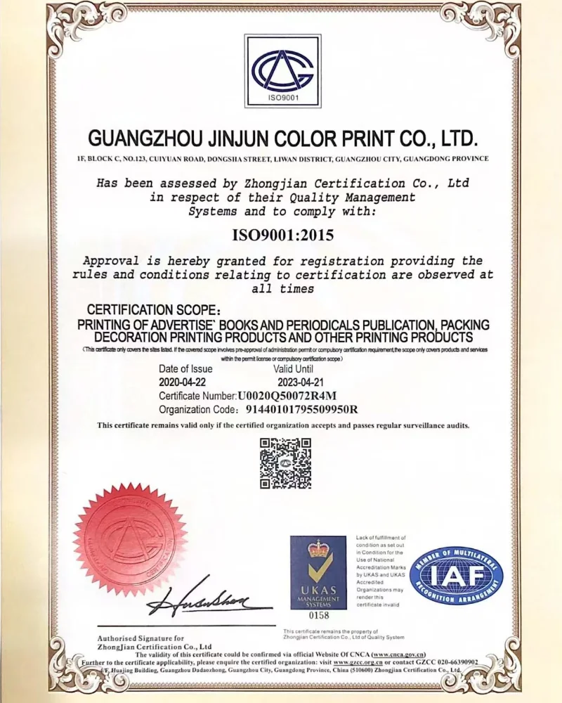 ISO9001:2015 Certified