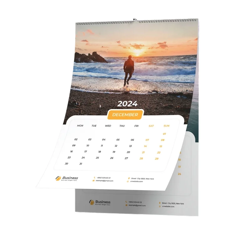 2026 Wholesale Wall & Desk Calendar – Custom Logo, Full-Color Printing, High Quality at Low Price