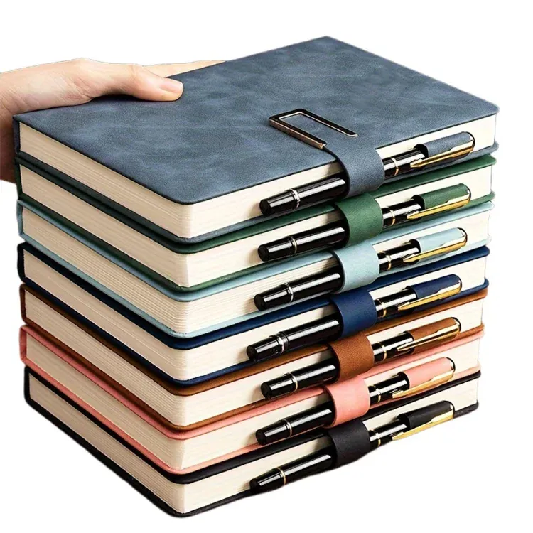 A5 Custom Logo Premium Hardcover Journal – Magnetic Closure, Lined Pages & Leather Cover