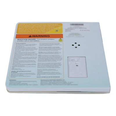 Custom Print Baby Touch & Feel Board Book – Cartoon Animal Plush, Thick Pages for Toddlers