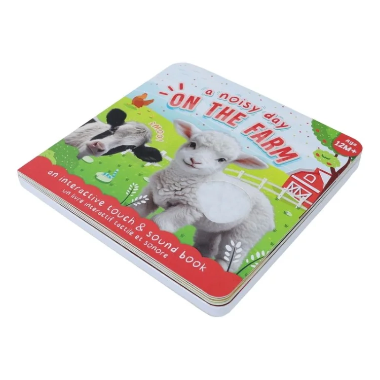 Custom Sound & Touch Board Book for Kids – Interactive Farm Theme, Baby Learning Toy with Audio
