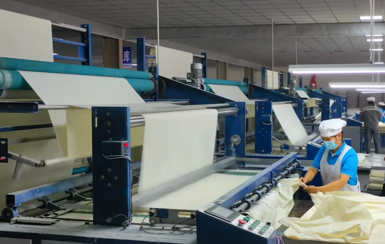A sophisticated weaving material production machine