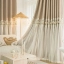 French fabric integrated relief embroidered curtains, suitable for various room types such as bedrooms and living rooms
