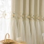 French light luxury double-layer curtains, shading new romantic lace embroidered cloth yarn integrated, suitable for living rooms, bedrooms and other room types