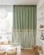 French lace skirt double-layer curtains, retro blackout new green bedroom romantic embroidered cloth yarn integrated, suitable for bedrooms, living rooms and other room types