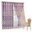 European double-layer thickened purple curtains, 100% polyester fiber shading, high-end cloth yarn integrated product customization