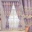 European double-layer thickened purple curtains, 100% polyester fiber shading, high-end cloth yarn integrated product customization