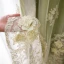 French double-layer embroidered curtains, embossed embroidered flower white yarn, high blackout decorative curtains, suitable for bedrooms, living rooms and other room types