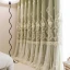 French double-layer embroidered curtains, embossed embroidered flower white yarn, high blackout decorative curtains, suitable for bedrooms, living rooms and other room types
